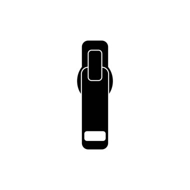 Beyaz arka plan vektör görüntüsünde siyah fermuar. Örgü fermuar kapama. Bağlayıcıları olan giysiler. Vektör. Arkaplan resmi. Mesaj için yer. Poster.