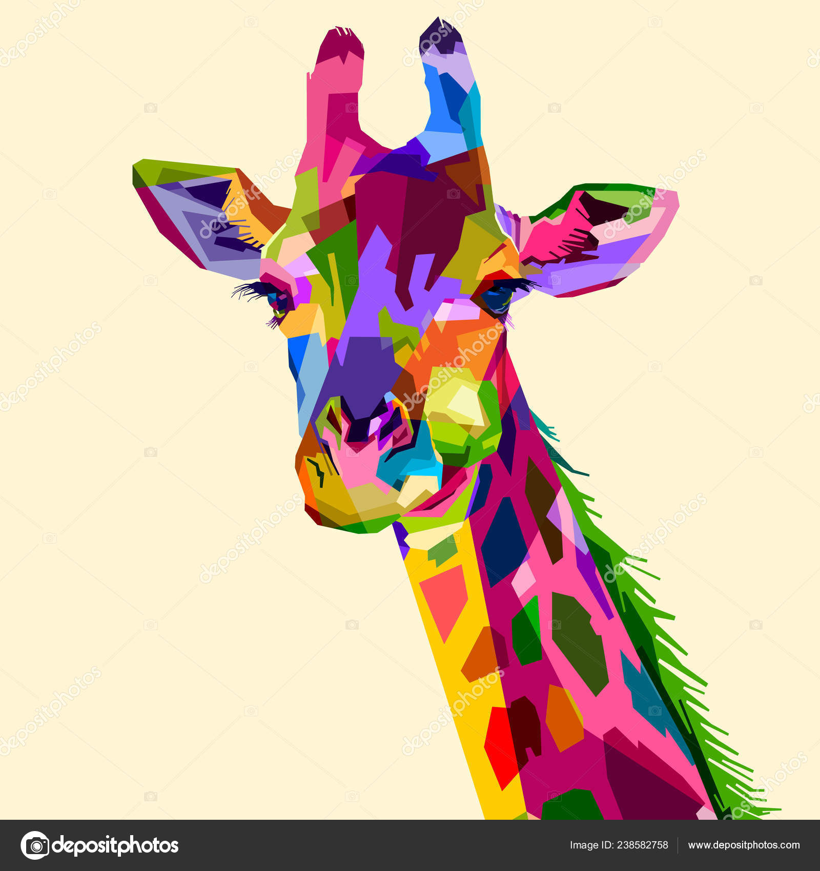 Animal Sounds POP Art Print by Giraffes and Robots