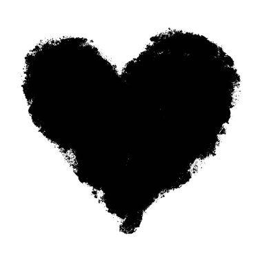 Karalama kalpler beyaz arka planda izole. kalp ikonu tasarım elementi. Logo elemanı çizimi. Aşk simgesi simgesi.