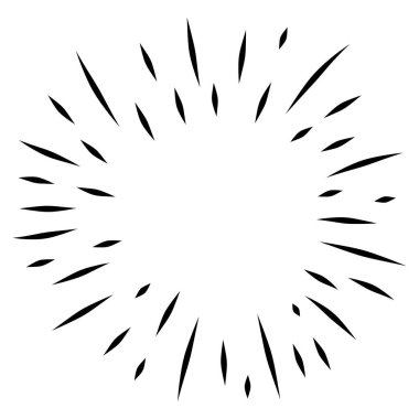 Karalama tasarımı ögesi, yıldız patlaması karalama vektör çizimi, el çizimi parlak karalama, su patlaması karalama çizimi.