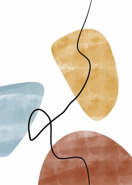 Yaratıcı minimalist el yapımı. Soyut sanat geçmişi. Vektör illüstrasyonu