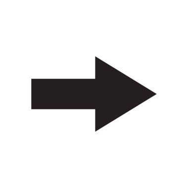 Ok simgesi tasarımı ögesi. Logo elemanı çizimi. Ok sembolü simgesi. vektör illüstrasyonu .