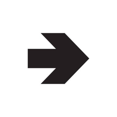 Ok simgesi tasarımı ögesi. Logo elemanı çizimi. Ok sembolü simgesi. vektör illüstrasyonu .