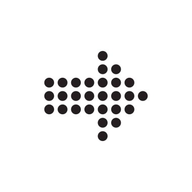 Ok simgesi tasarımı ögesi. Logo elemanı çizimi. Ok sembolü simgesi. vektör illüstrasyonu .