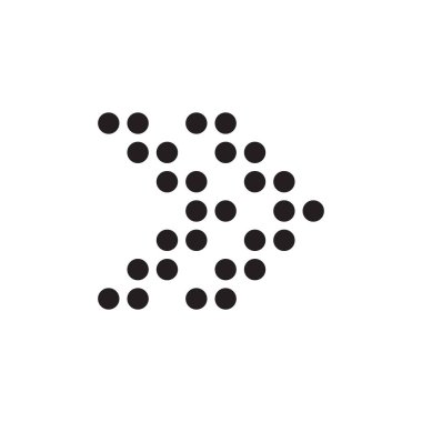 Ok simgesi tasarımı ögesi. Logo elemanı çizimi. Ok sembolü simgesi. vektör illüstrasyonu .