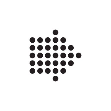 Ok simgesi tasarımı ögesi. Logo elemanı çizimi. Ok sembolü simgesi. vektör illüstrasyonu .