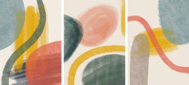 Yaratıcı minimalist el yapımı. Soyut sanat geçmişi. Vektör illüstrasyonu