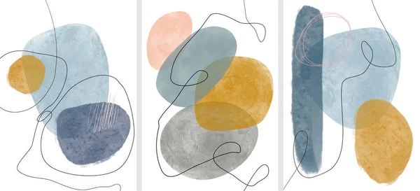 Yaratıcı minimalist el yapımı. Soyut sanat geçmişi. Vektör illüstrasyonu