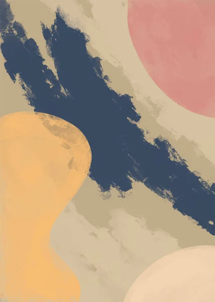 Анотація Сучасних Естетичних Поглядів Мінімалістичний Дизайн Абстрактний Колір Води Прикраси — стоковий вектор