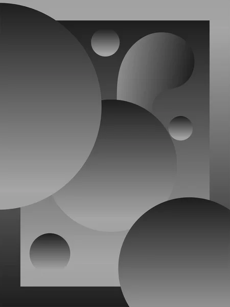 最小限の動的カバー デザインの黒とグレーのライン グラデーション テクスチャとモノクロ パターンを抽象的な背景のベクトル イラスト 幾何学的なポスター テンプレート — ストックベクタ