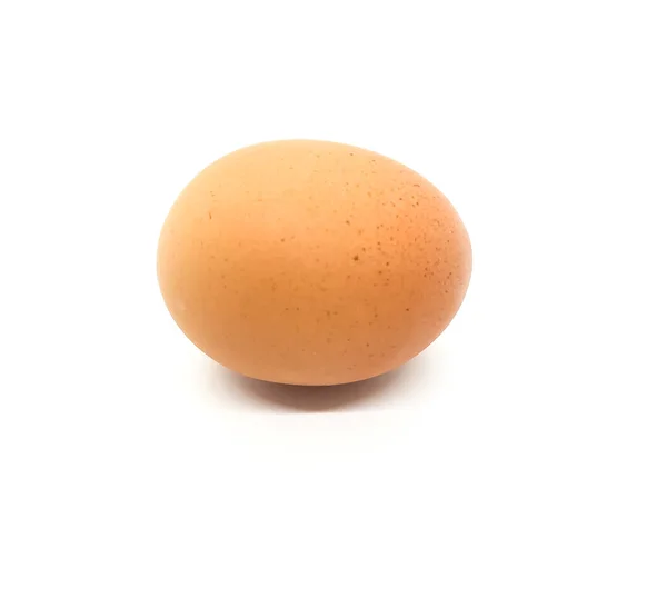 Brown egg with black specks — Stock Photo, Image
