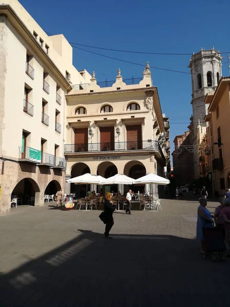 Villareal, Spanyolország 12/7/2018: Városháza tér Villarreal — Stock Fotó