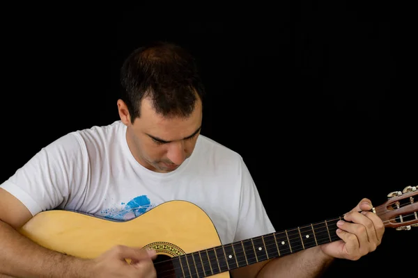 Man playing the guitar Stock Image