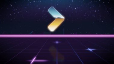 synthwave retro tasarım simgesi açı hakkının