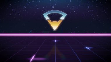 synthwave retro tasarım simgesi bağlantının