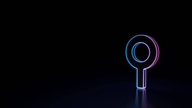 3D simge el metal dedektör