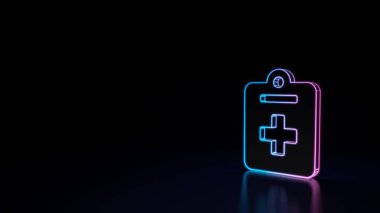 Notlar tıbbi 3D simgesi