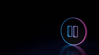 duraklama 3D simgesi