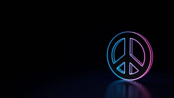 Ícone 3d de símbolo de paz — Fotografia de Stock