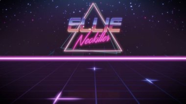ilk adı Ellie synthwave tarzı