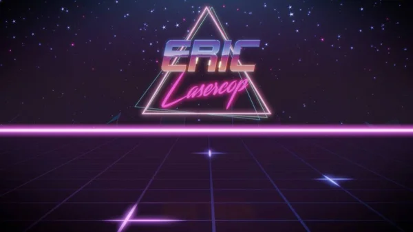 Vorname im Synthwave-Stil — Stockfoto