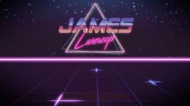 Adı James synthwave tarzı