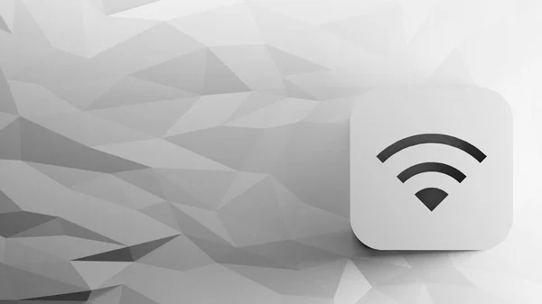 3D ikona Wi-Fi — Zdjęcie stockowe