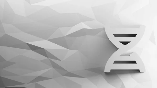 dna yapısının 3D simgesi