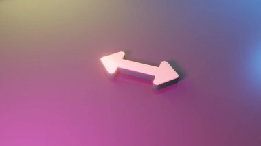 Çift yatay ok simgesi oluşturmanın 3b sembolü