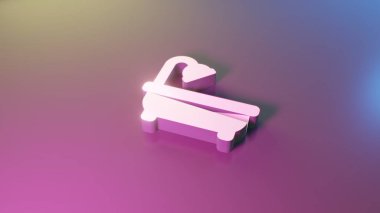 Banyo simgesi render 3d sembolü