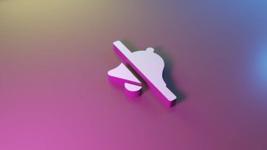 çan eğik çizgi simgesi nin 3d sembolü oluşturma