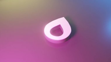 Alev simgesi render 3d sembolü