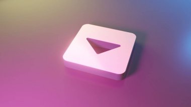 3d simgesi aşağı caret kare sembolü render