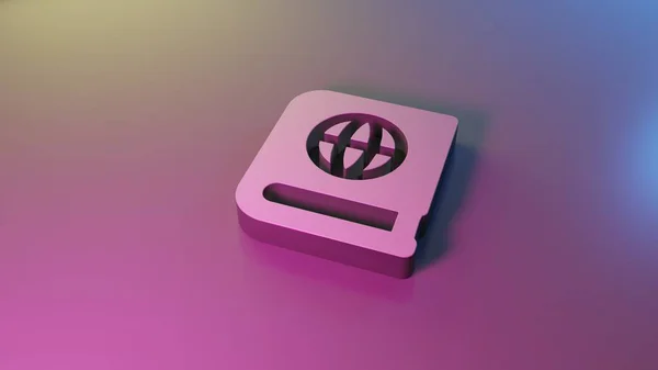 3D Symbol des Atlas Icon Renders — Stockfoto