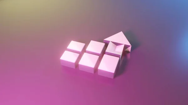 Çubuk grafik simgesi oluşturmanın 3d sembolü