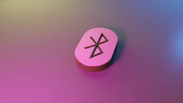 Bluetooth simgesi render 3d sembolü