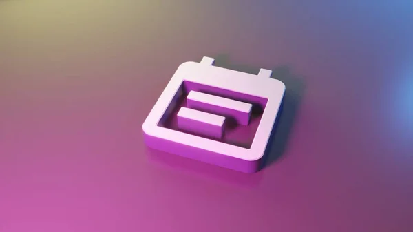 Takvim simgesi oluşturmanın 3b sembolü