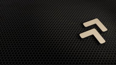 Açı ikon oluşturma açısının tahta 3D sembolü