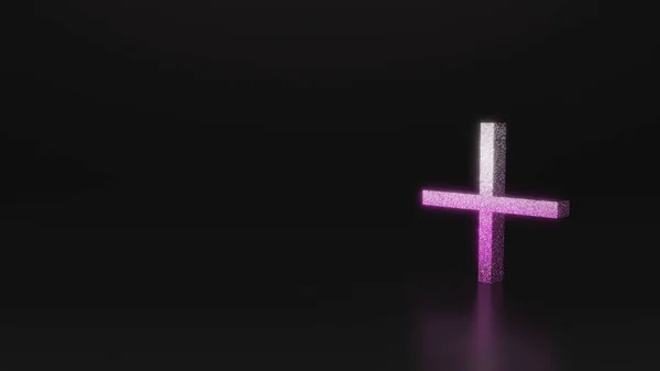 Επιστήμη glitter συν σύμβολο εικονίδιο 3d απόδοση — Φωτογραφία Αρχείου