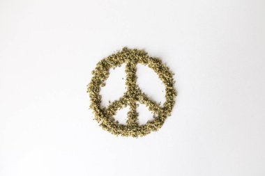 Temiz barış sembolü esrar esrar