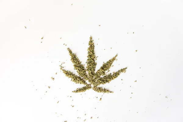 Holiday Marijuana Cannabis Leaf — Stock Photo, Image
