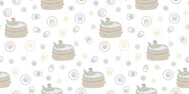 pasta ile Dikişsiz soyut desen