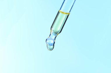 pipet üzerinde yağ damlası
