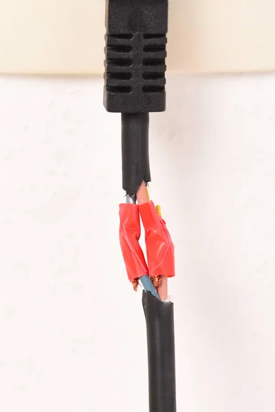 Repair Defective Power Cables Insulating Tape — Stock Photo, Image