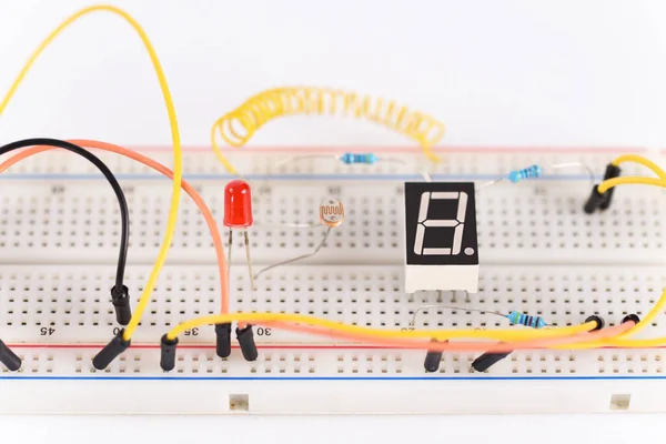 Tablero Pan Eléctrico Para Aprender Para Principiantes —  Fotos de Stock