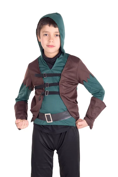 Little Boy Dressed Halloween Posing — Stock Photo, Image