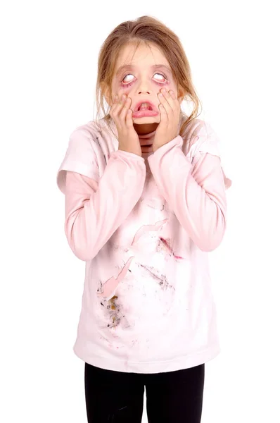 Little Girl Halloween Costume — Stock Photo, Image