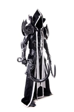 beyaz arka plan üzerinde izole yeraltı cosplay kostüm adam 