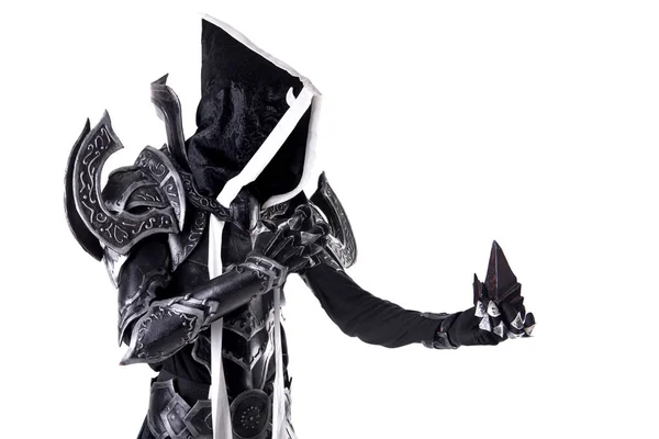 Uomo Costume Cosplay Underworld Isolato Sfondo Bianco — Foto Stock