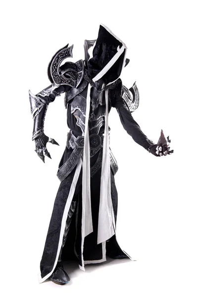 Uomo Costume Cosplay Underworld Isolato Sfondo Bianco — Foto Stock